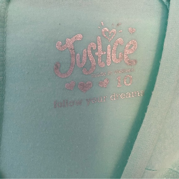 Justice Sparkly Long Sleeve Top - Girls Size 10 - Picture 4 of 4